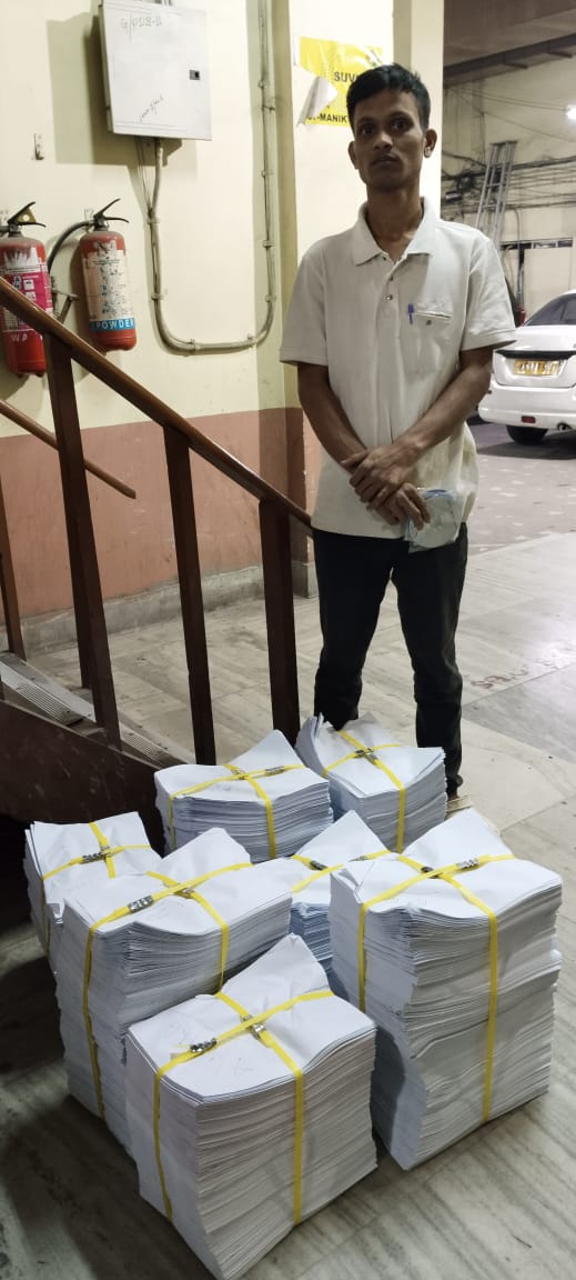 Handing over the Electoral Roll